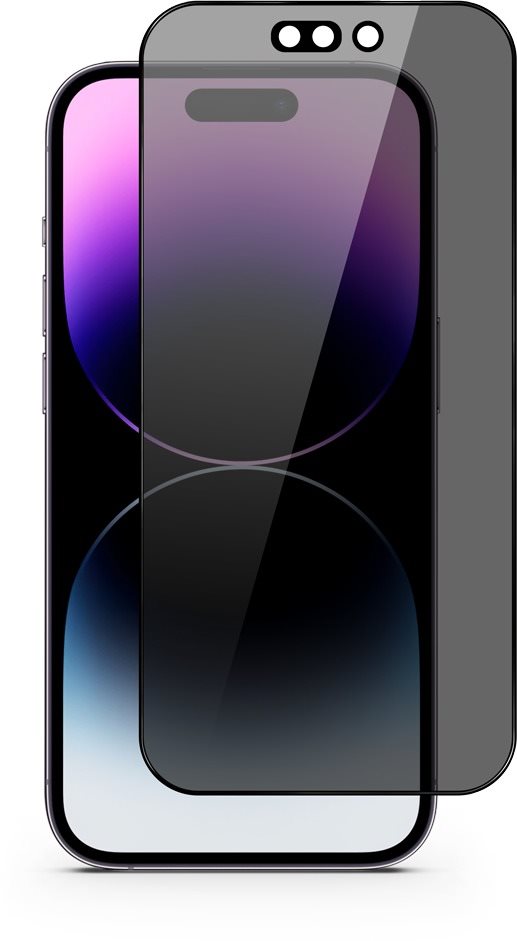 Üvegfólia Epico Edge to Edge Üveg sötétítő szűrővel az iPhone 14 Pro Max készülékhez