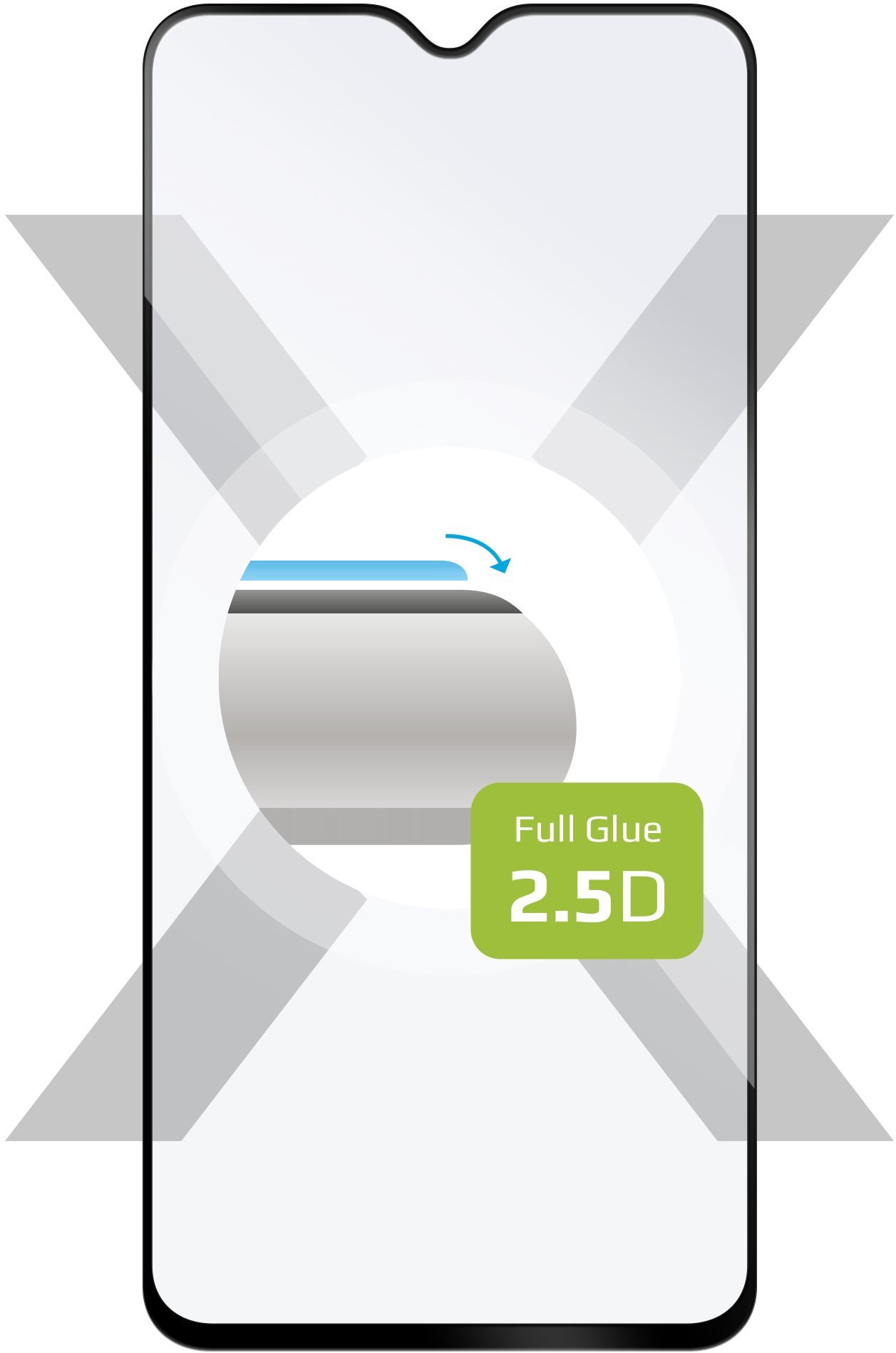 Üvegfólia FIXED FullGlue-Cover Xiaomi Redmi Note 8 Pro