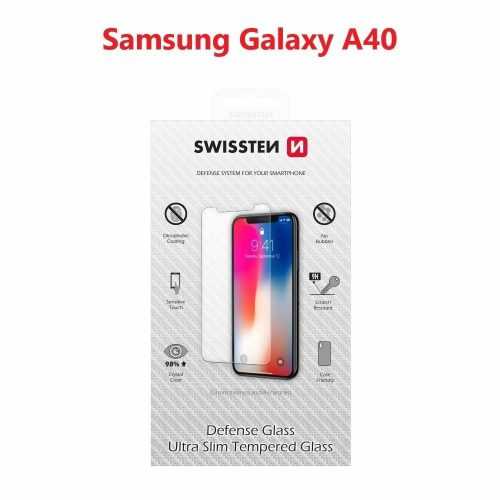 Üvegfólia Swissten a Samsung Galaxy A40 készülékhez - fekete