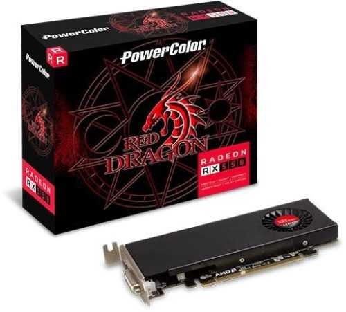 Videókártya PowerColor Red Dragon Radeon RX 550 2GB GDDR5 Low Profile