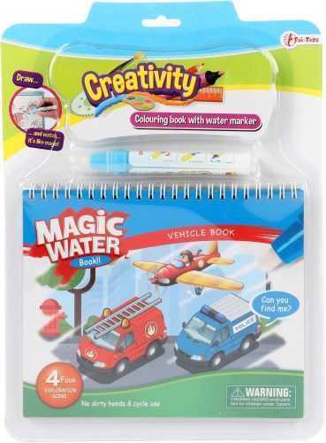 Vízfesték készlet Teddies Varázslatos vízfestés mágikus ceruzával - Közlekedési eszközök