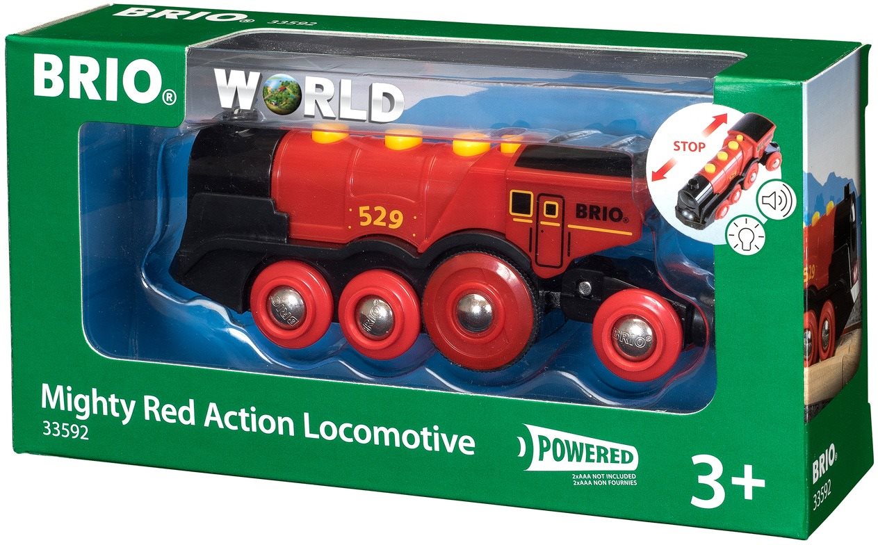 Vonat Brio World 33592 Egy hatalmas piros akció mozdony