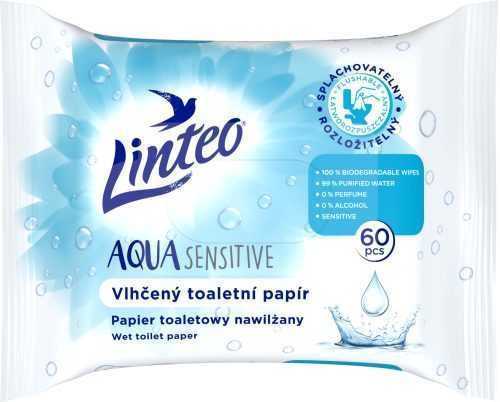 WC papír LINTEO Nedves toalettpapír Aqua Sensitive 60 db