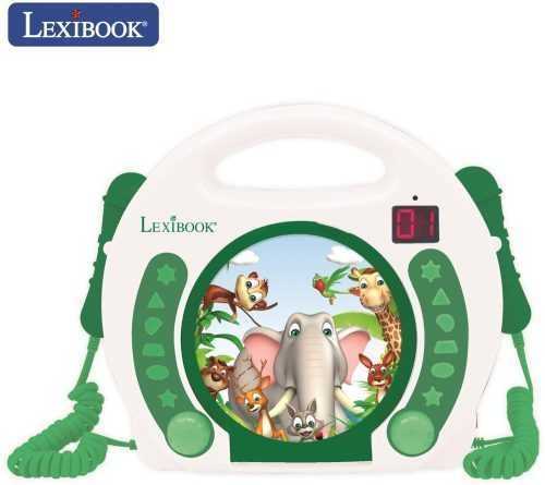 Zenélő játék Lexibook Állatkák Hordozható CD-lejátszó 2 mikrofonnal az énekléshez