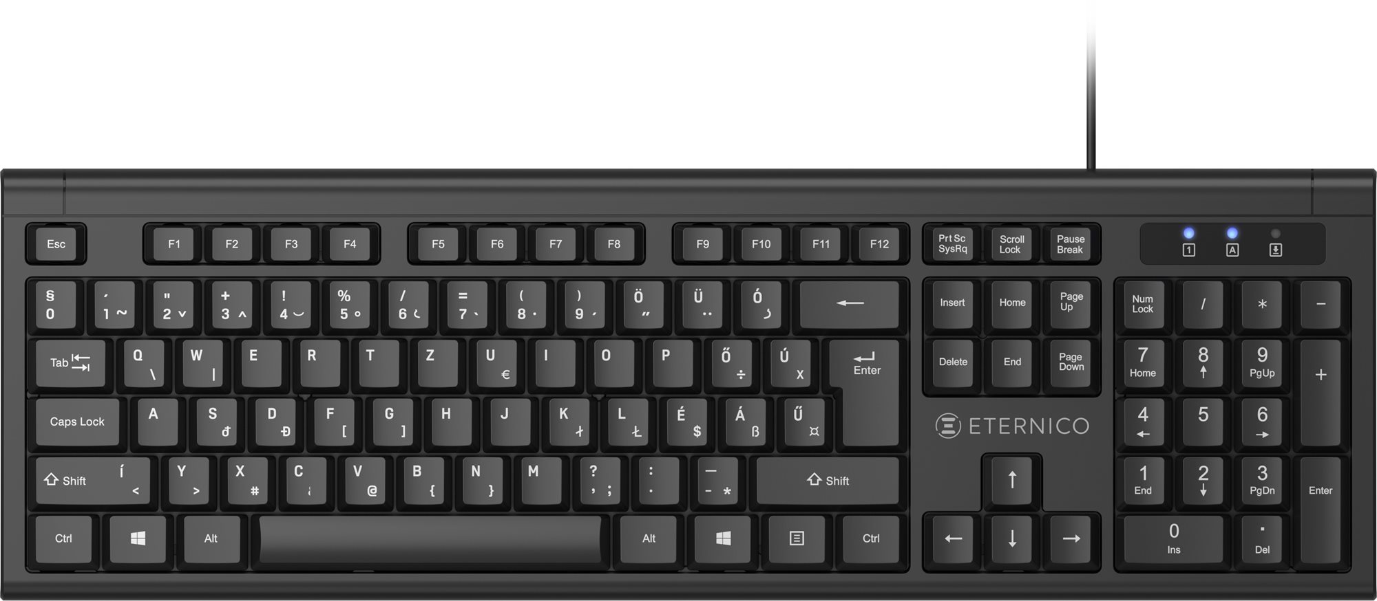 Billentyűzet Eternico Essential Keyboard Wired KD1000 - HU