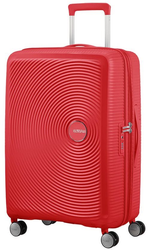 Bőrönd American Tourister Soundbox Spinner 67 EXP Coral Red