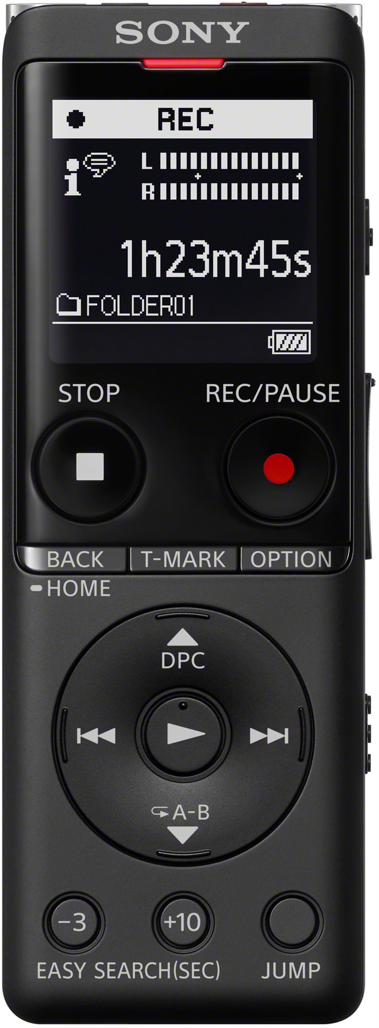 Digitális diktafon Sony ICD-UX570 fekete