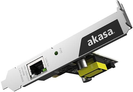 Hálózati kártya AKASA 2.5 Gigabit PCIe Network Card with PoE