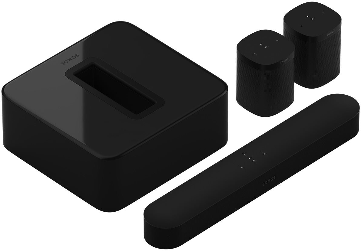 Házimozi rendszer Sonos Beam 5.1 Surround set fekete