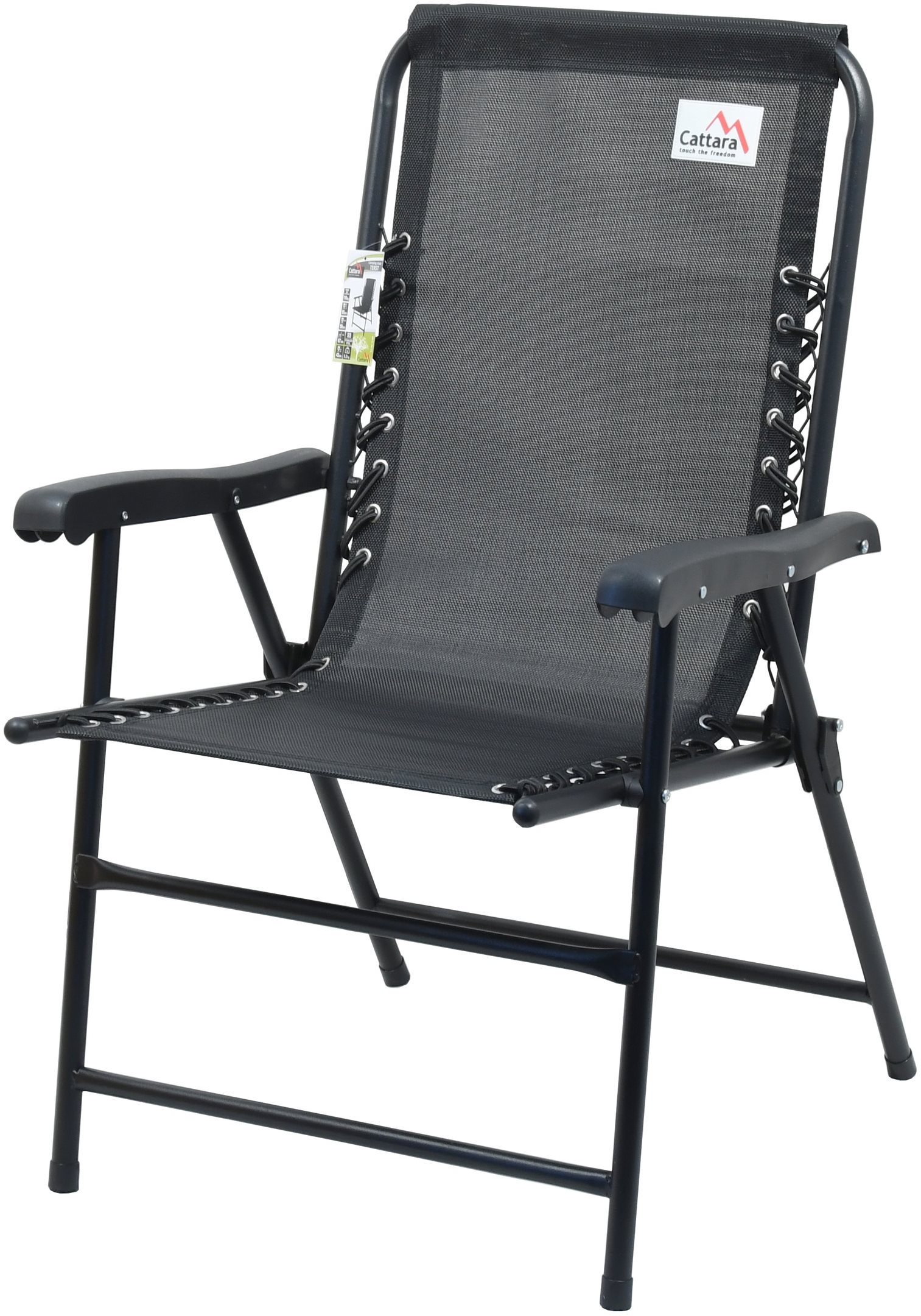 Kerti szék Cattara TERST fekete összecsukható szék