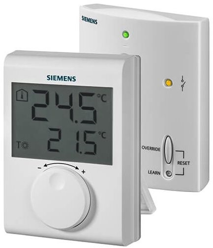 Okos termosztát Siemens RDH100 RF/SET vezeték nélküli digitális szobahőfokszabályzó kerékkel