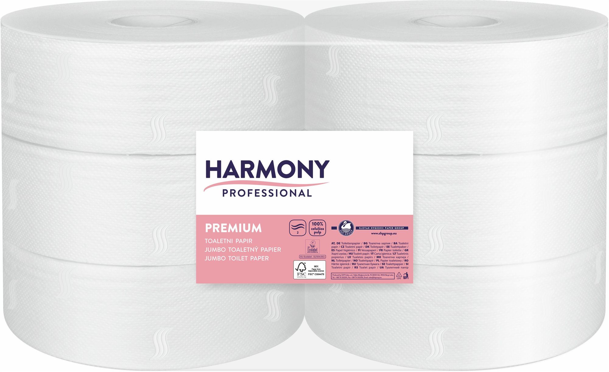 WC papír HARMONY Proffesional Premium Jumbo tekercs
