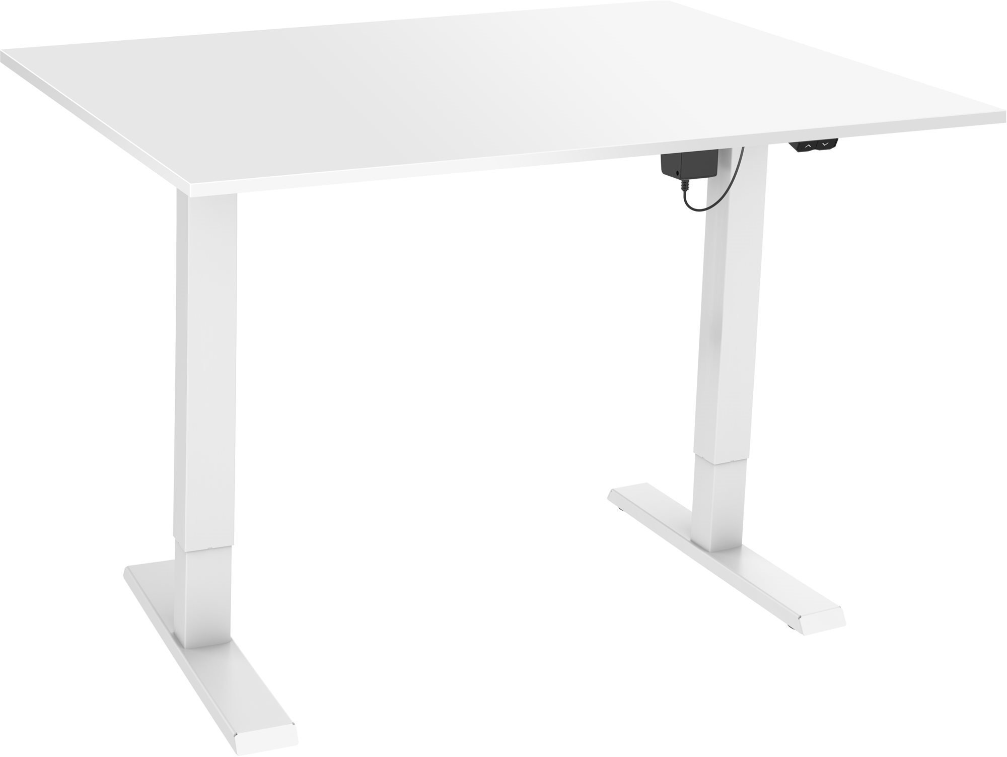 Állítható magasságú asztal AlzaErgo Table ET2.1 fehér + TTE-03 160x80 cm-es lap