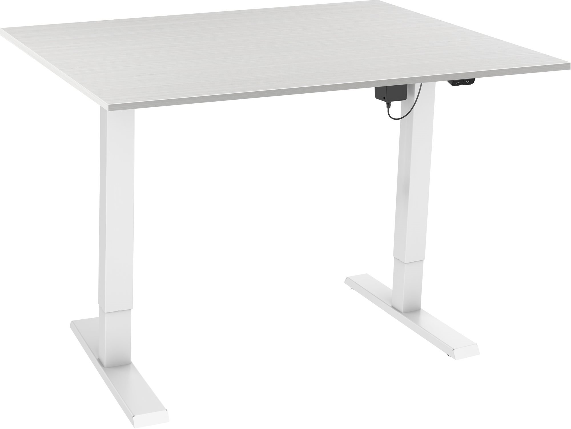 Állítható magasságú asztal AlzaErgo Table ET2.1 fehér + TTE-12 120x80 cm-es lap