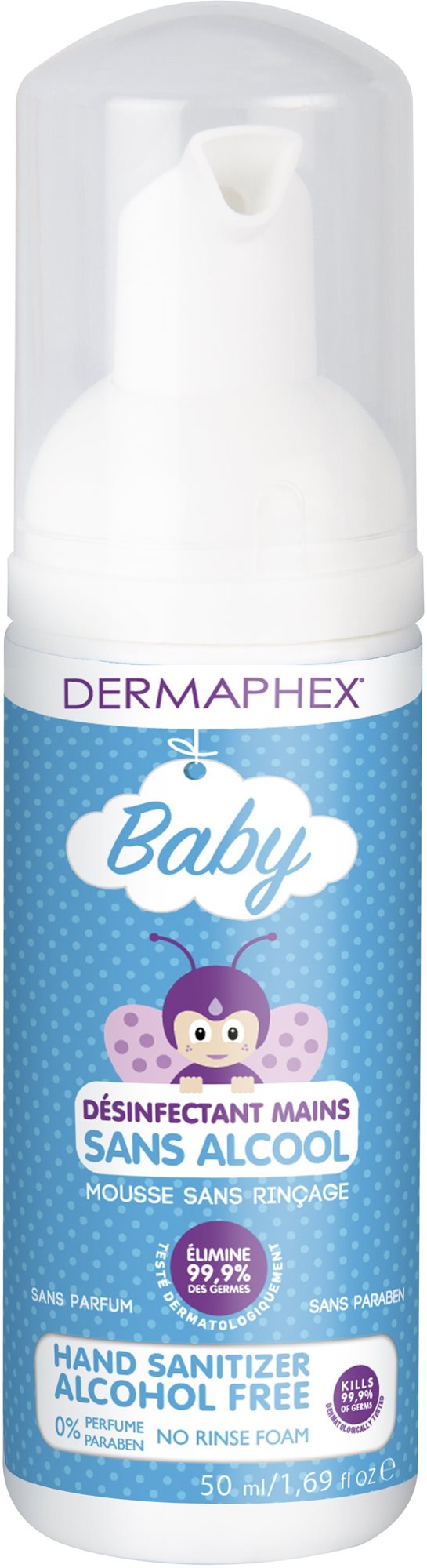 Antibakteriális kézmosó hab DermAphex BABY 50 ml