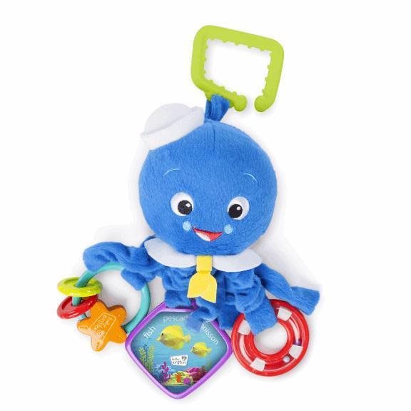 Babajáték DISNEY BABY Octopus™ Aktív játék C gyűrűn - polip