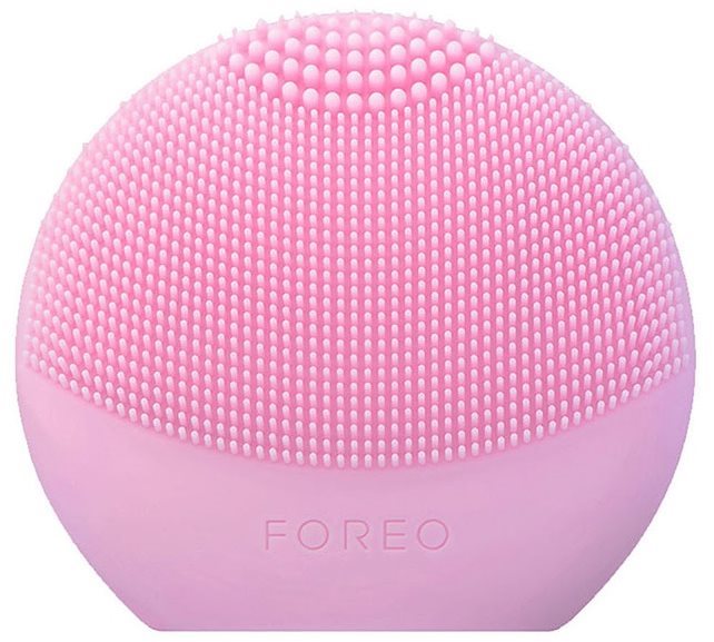 Bőrtisztító kefe FOREO LUNA fofo tisztító kefe bőrelemzővel - Pearl Pink