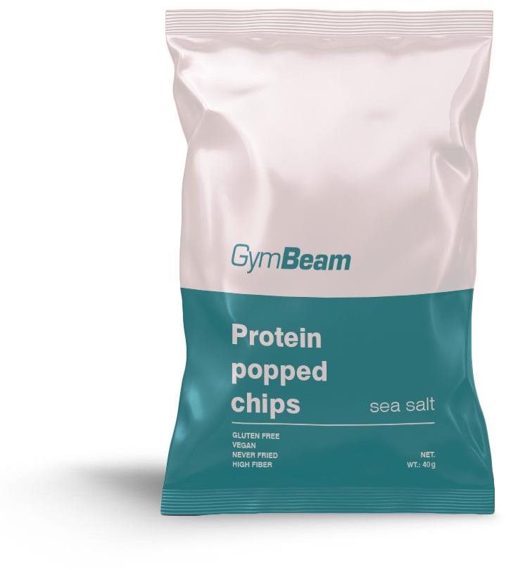 Egészséges chips GymBeam Protein Chips 40 g Tengeri só
