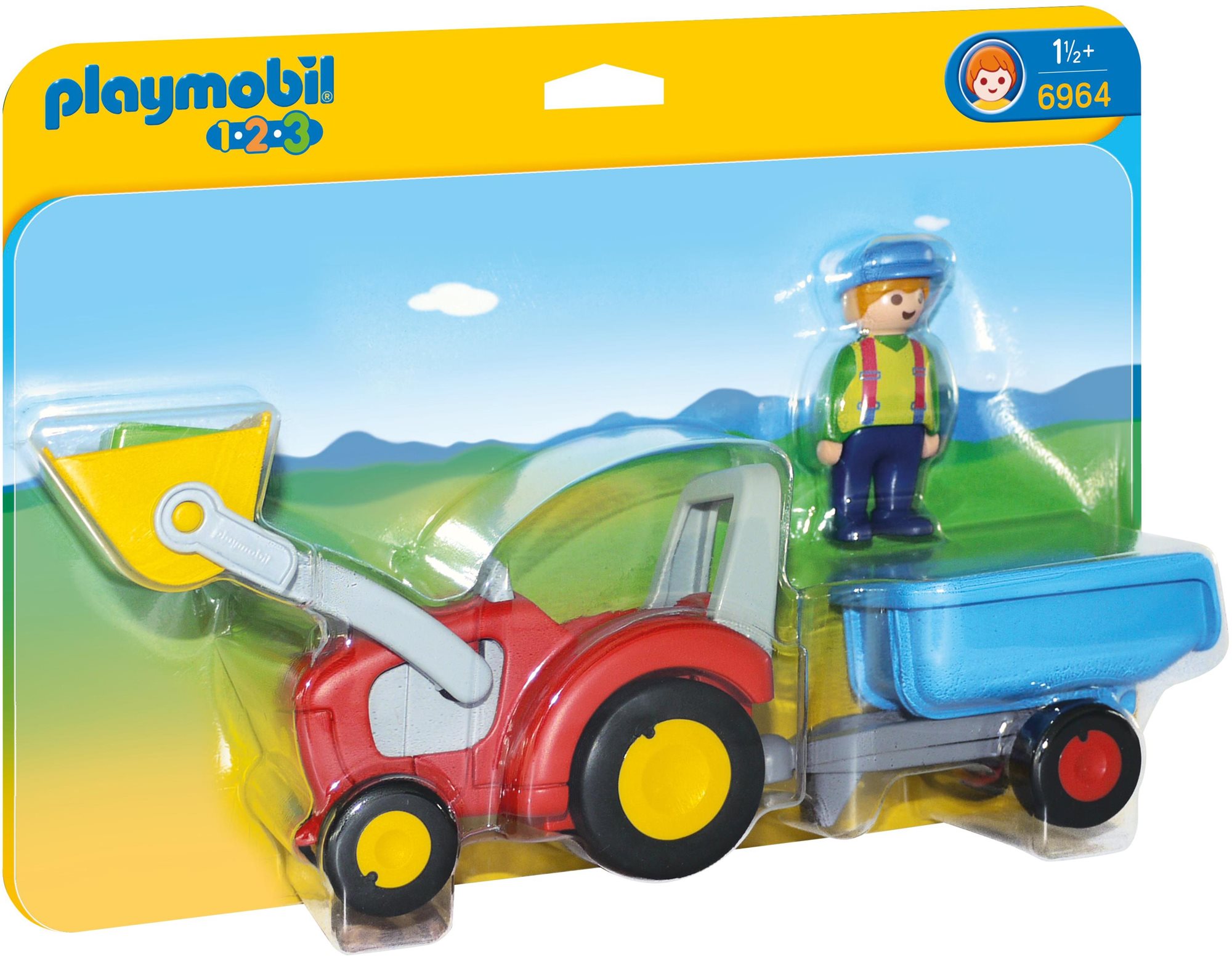 Figura kiegészítő Playmobil 6964 Traktor utánfutóval