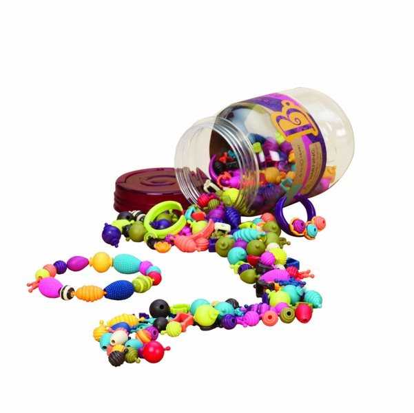 Gyöngyök B-Toys Gyöngyök és formák összekapcsolása Pop Art 275 db