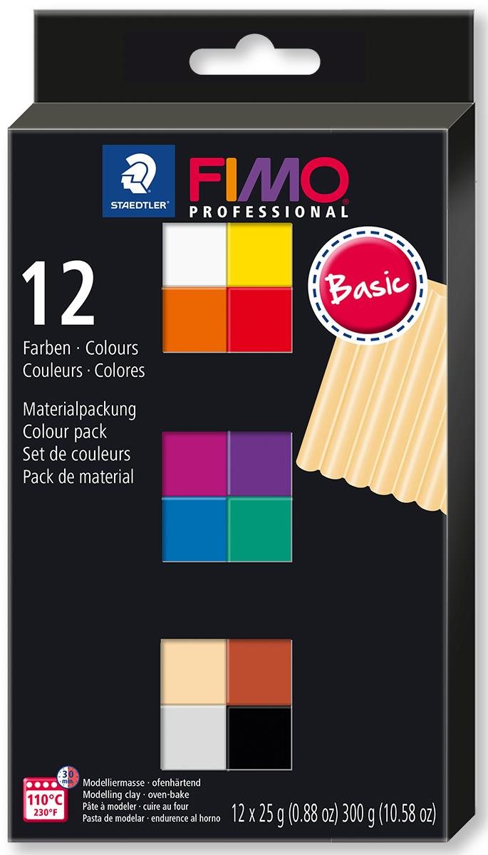 Gyurma FIMO professzionális 12 színből álló készlet 25 g BASIC
