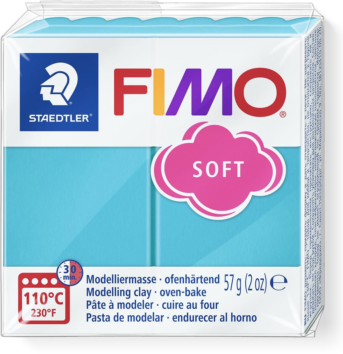 Gyurma FIMO soft 8020 56g türkizkék