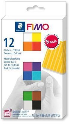 Gyurma Fimo soft készlet 12 szín Basic