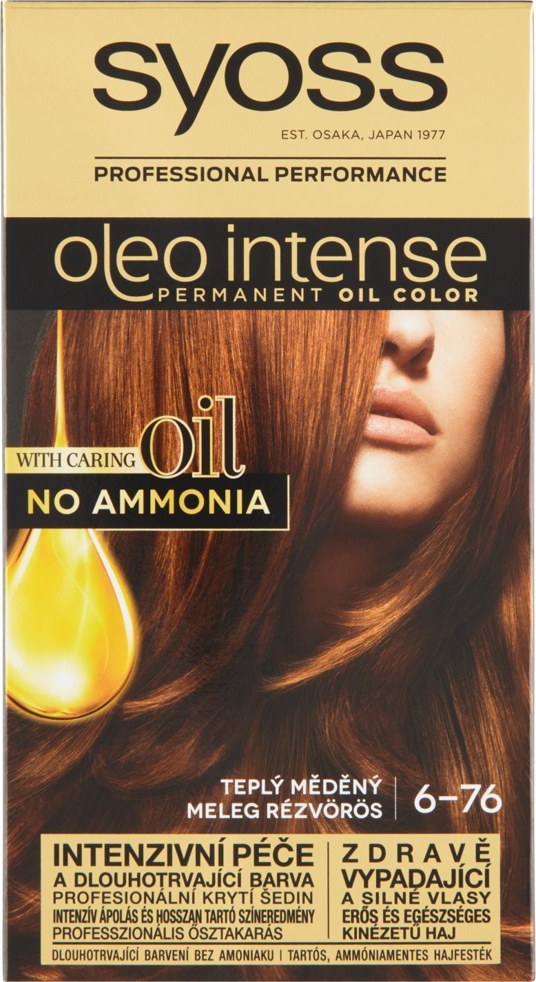 Hajfesték SYOSS Oleo Intense 6-76 - Meleg rézvörös (50 ml)