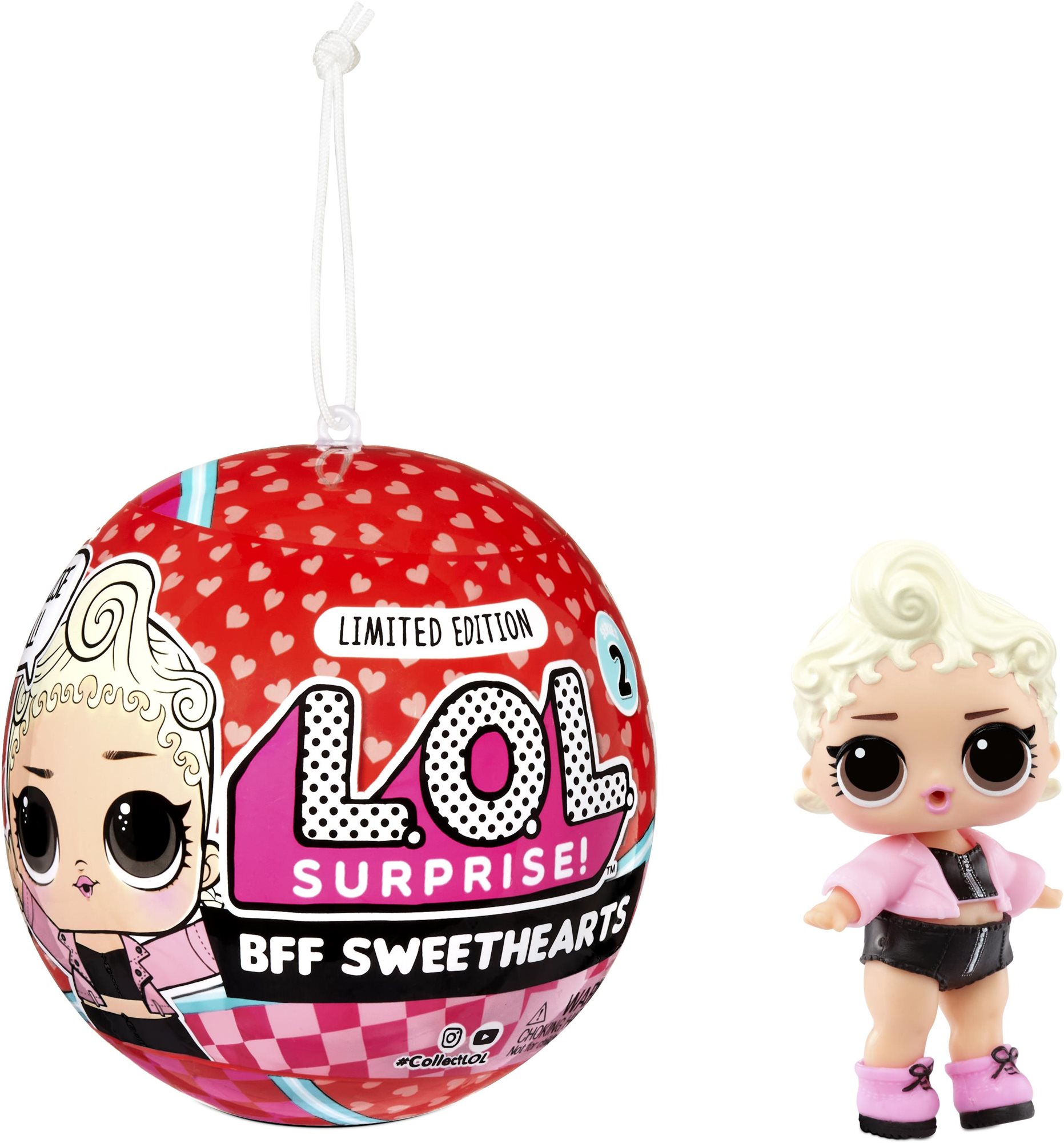 Játékbaba L.O.L. Surprise! Valentin-napi sorozat - Pink Girl