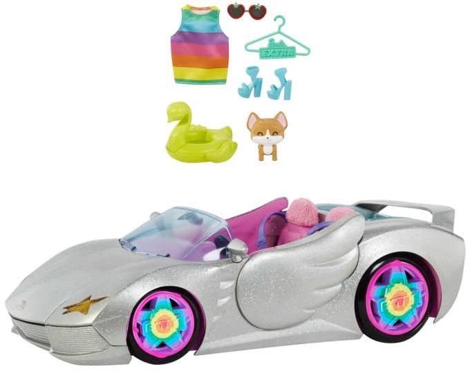 Játékbaba autó Barbie Extra átalakítható