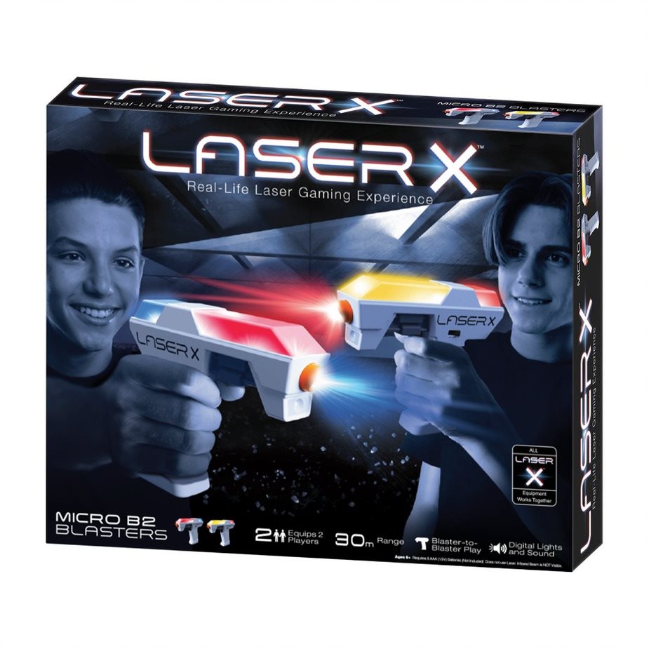 Játékpisztoly Laser X mikro blaster sportkészlet 2 játékos számára