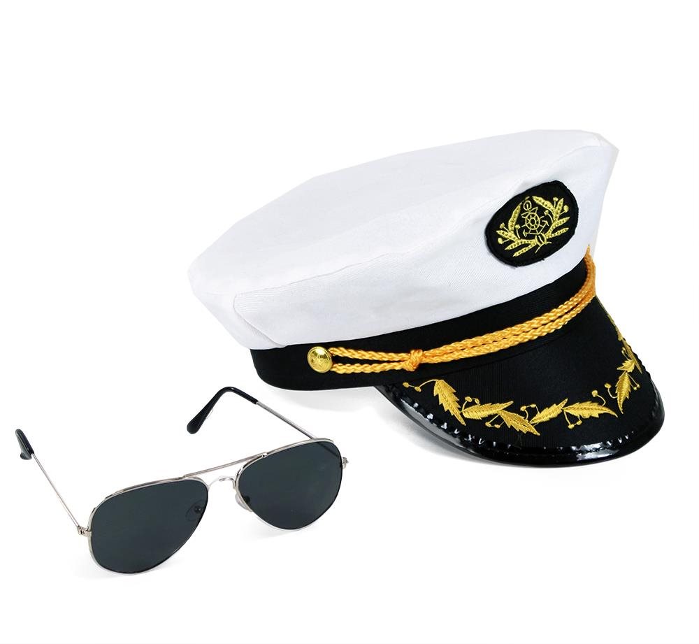 Jelmeztartozék Rappa Készlet - Kapitány sapka szemüveggel