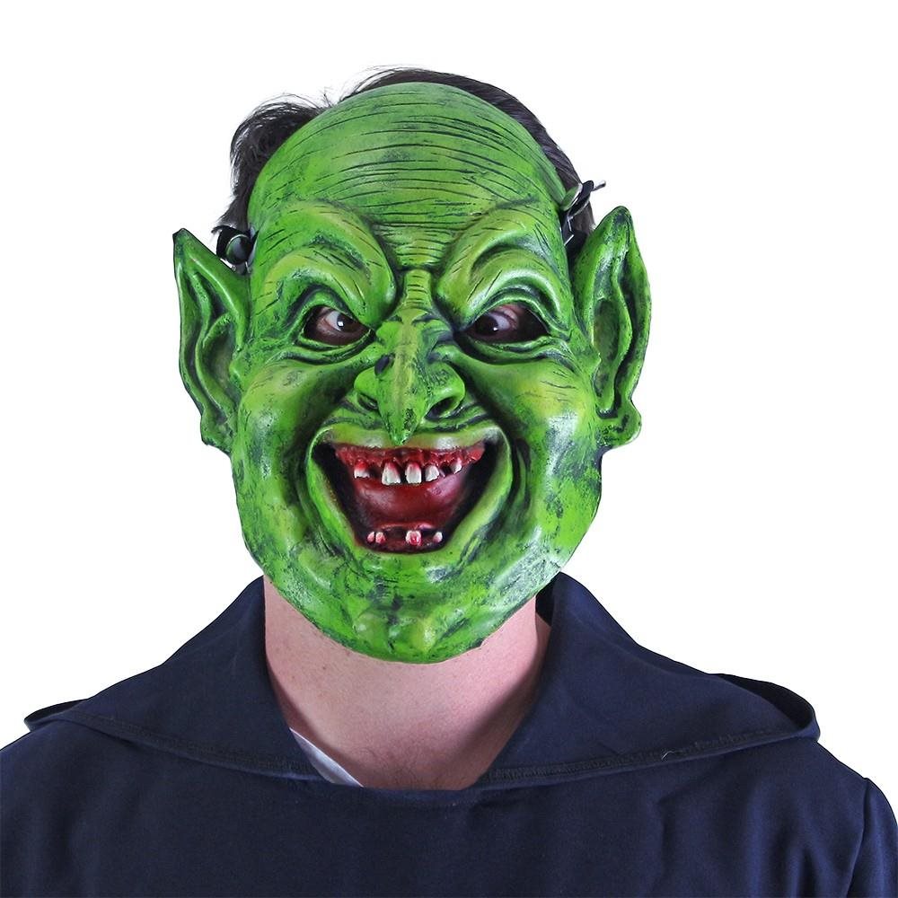 Jelmeztartozék Rappa Zöld varázsló maszk