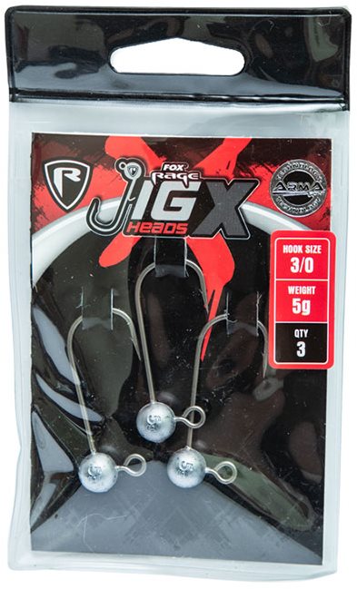 Jigfej FOX Rage Jig X Heads 20 g 5/0-s méret 3 db