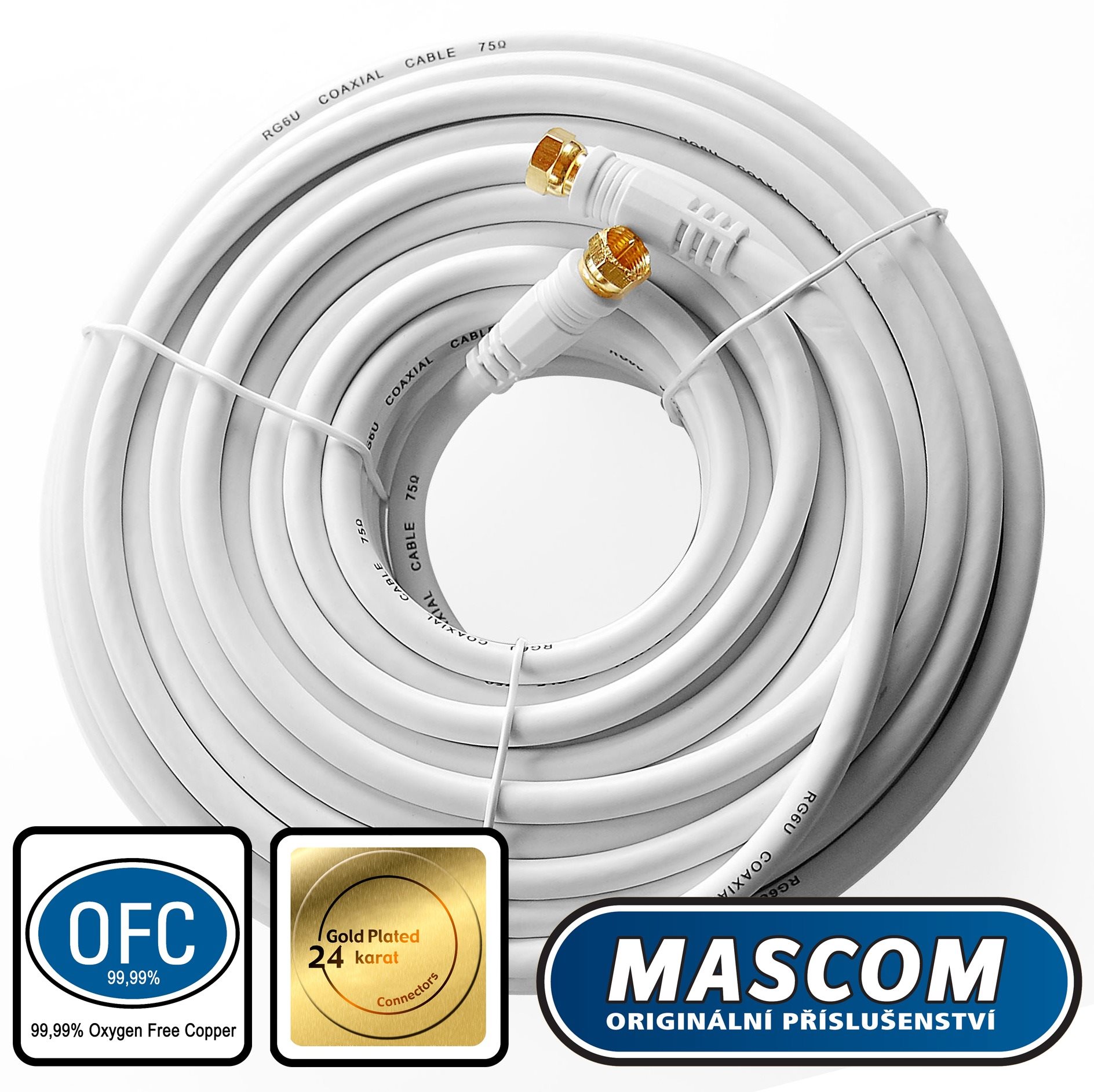 Koax kábel Mascom koaxiális kábel 7676-200W