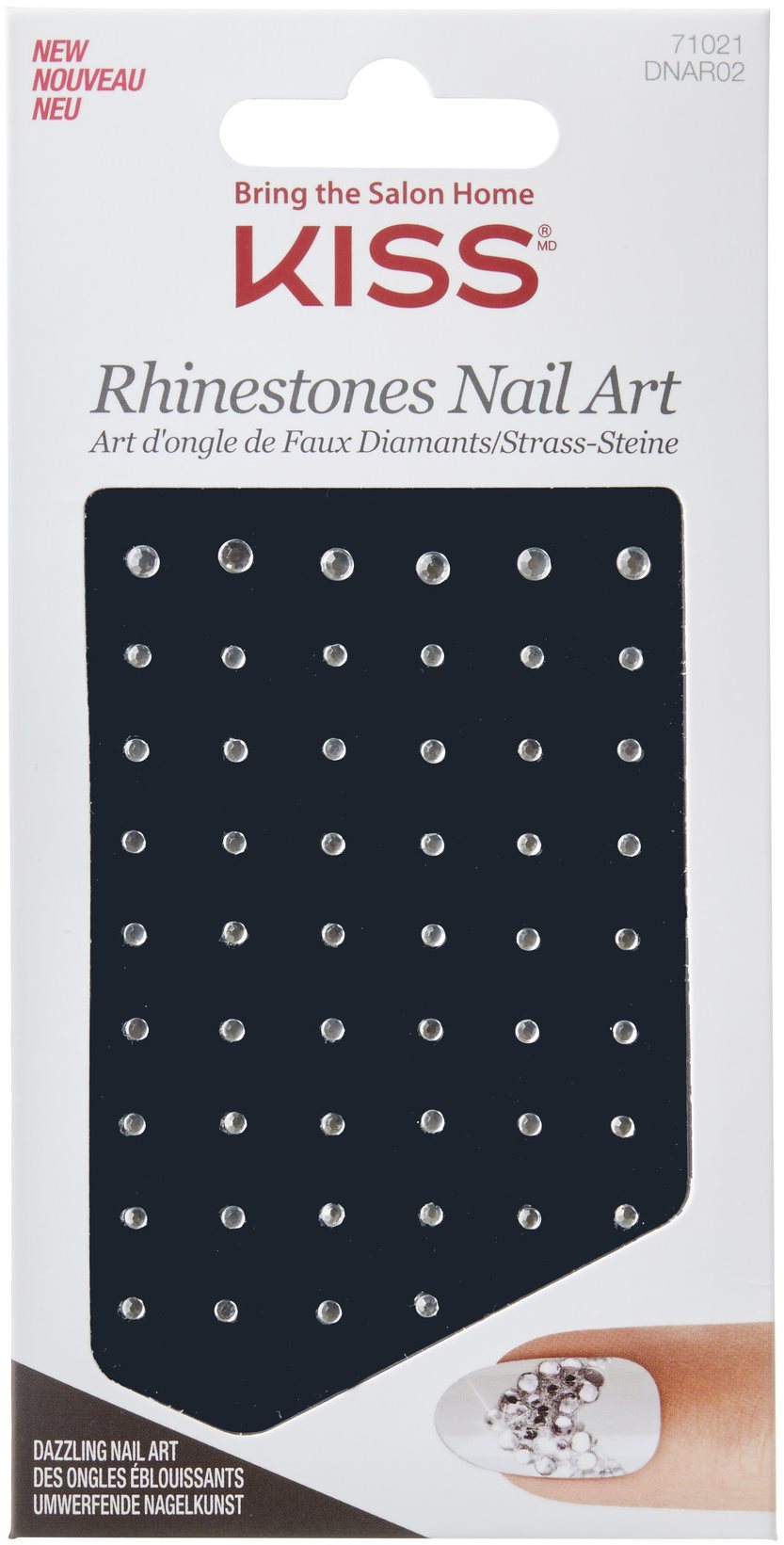 Körömdísz KISS Rhinestones Nail Art - Crystal Ball
