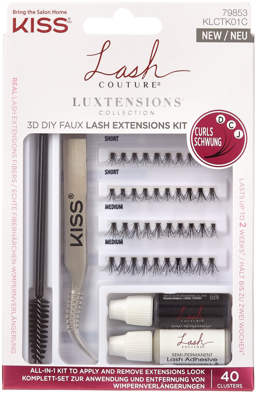 Kozmetikai szett KISS Lash Couture LuXtension - Cluster Kit