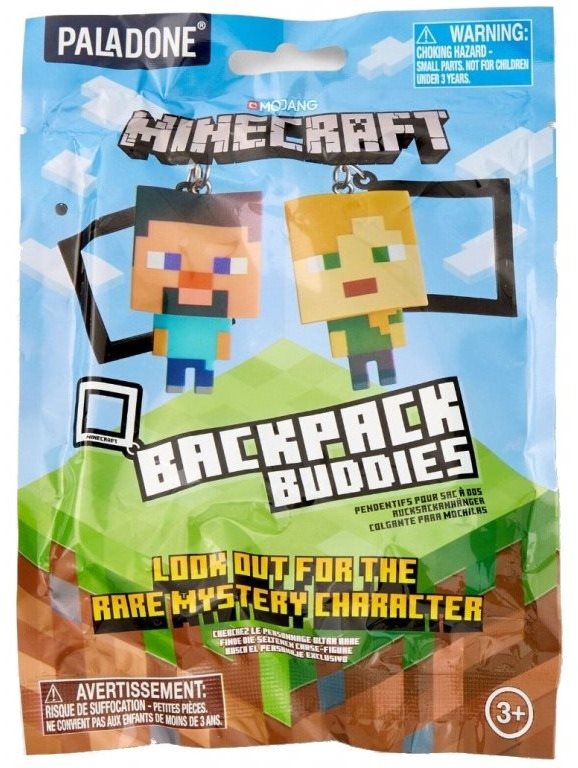 Kulcstartó Minecraft - Backpack Buddies Blindbox - Kulcstartó (random 1 db)