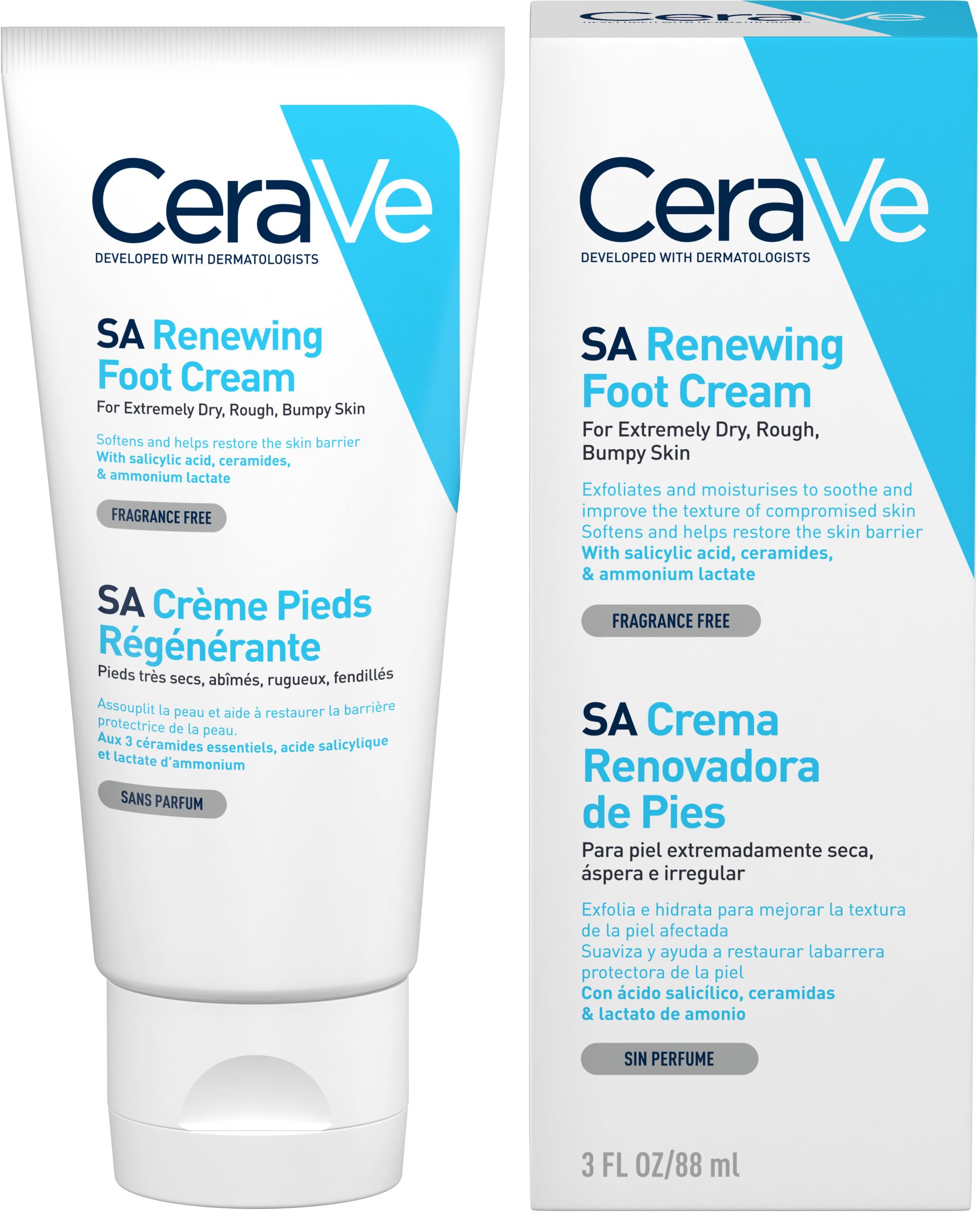 Lábkrém CERAVE Renewing Foot Cream 88 ml