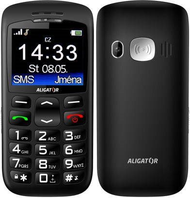 Mobiltelefon Aligator A670 Senior Black