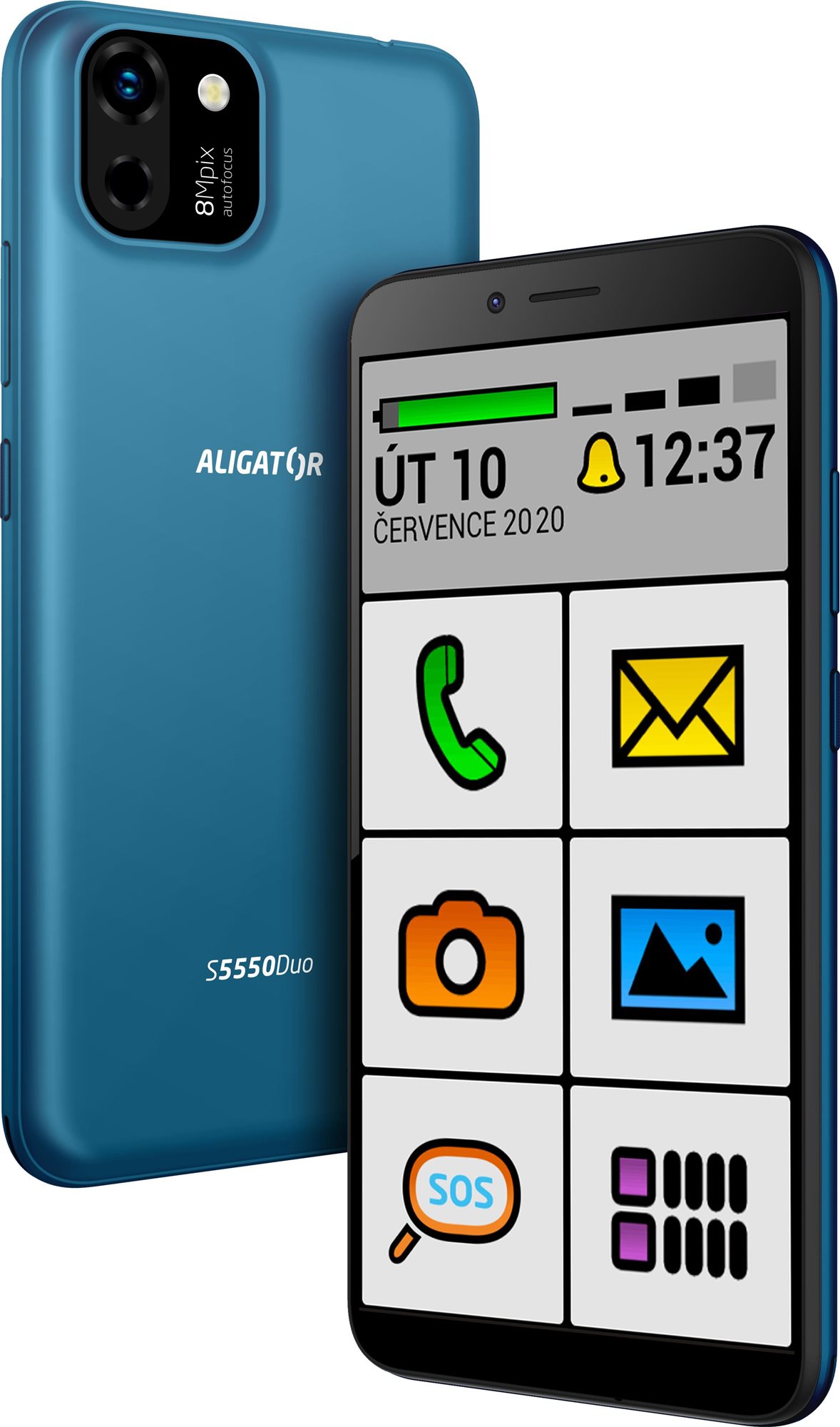 Mobiltelefon Aligator S5550 SENIOR kék