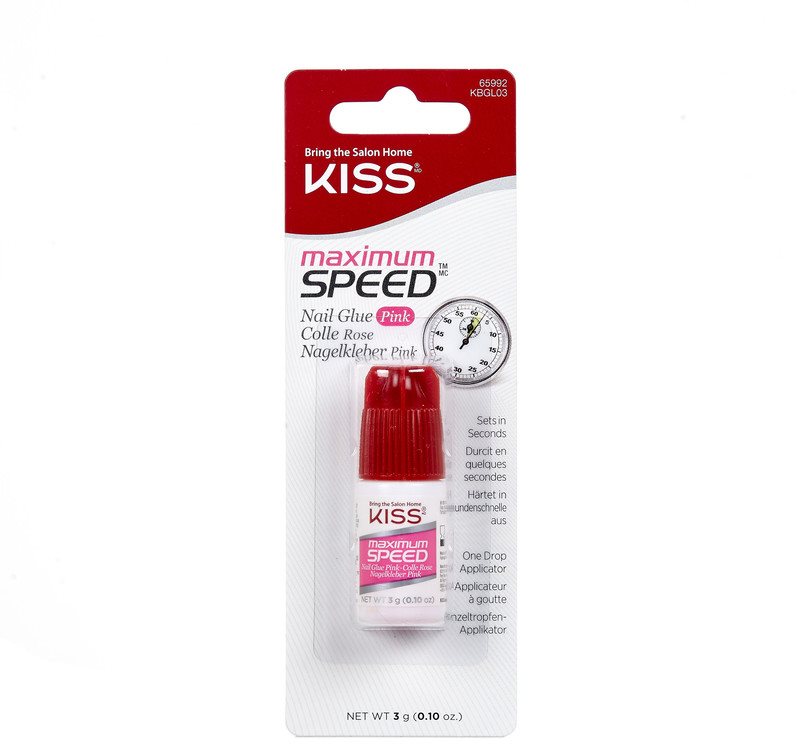 Műköröm ragasztó KISS Maximum Speed Pink Nail Glue