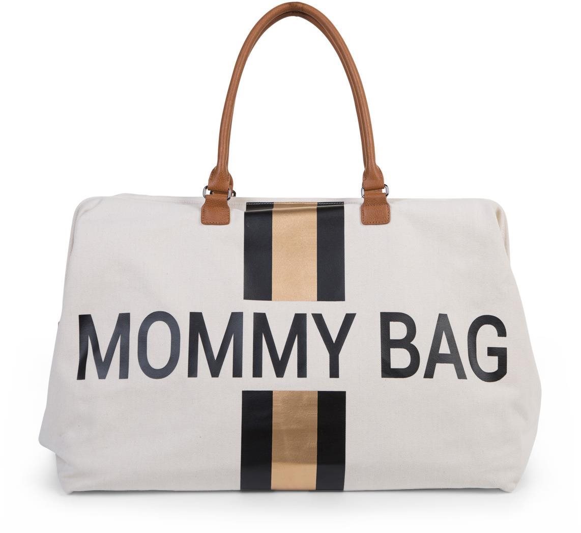 Pelenkázó táska CHILDHOME Mommy Bag Off White / Black Gold