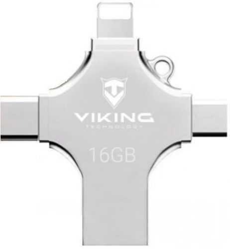 Pendrive Viking USB Flash Disk 16GB 4v1 ezüst