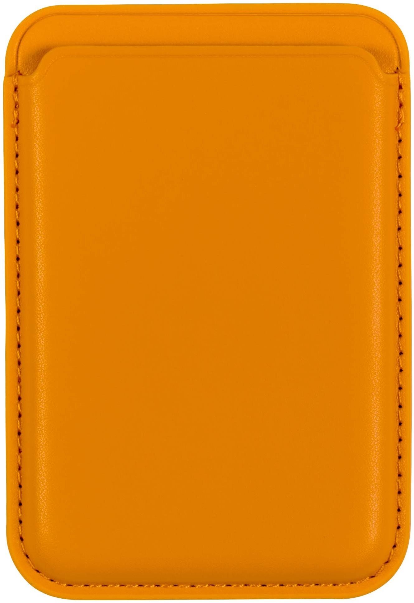 Pénztárca AlzaGuard Magnetic Leather Card Wallet sárga