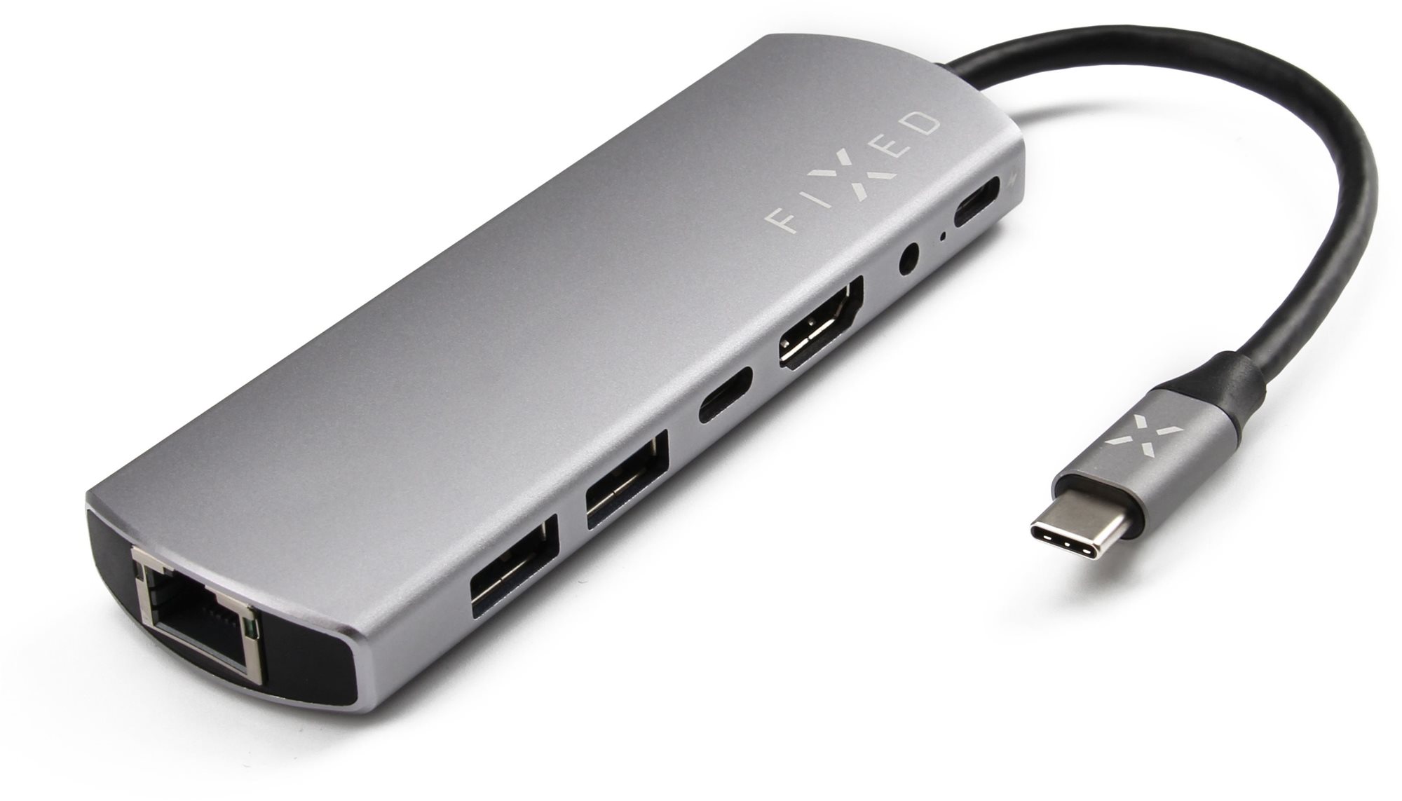 Port replikátor FIXED HUB 7IN1 USB-C interfésszel laptophoz és tablethez