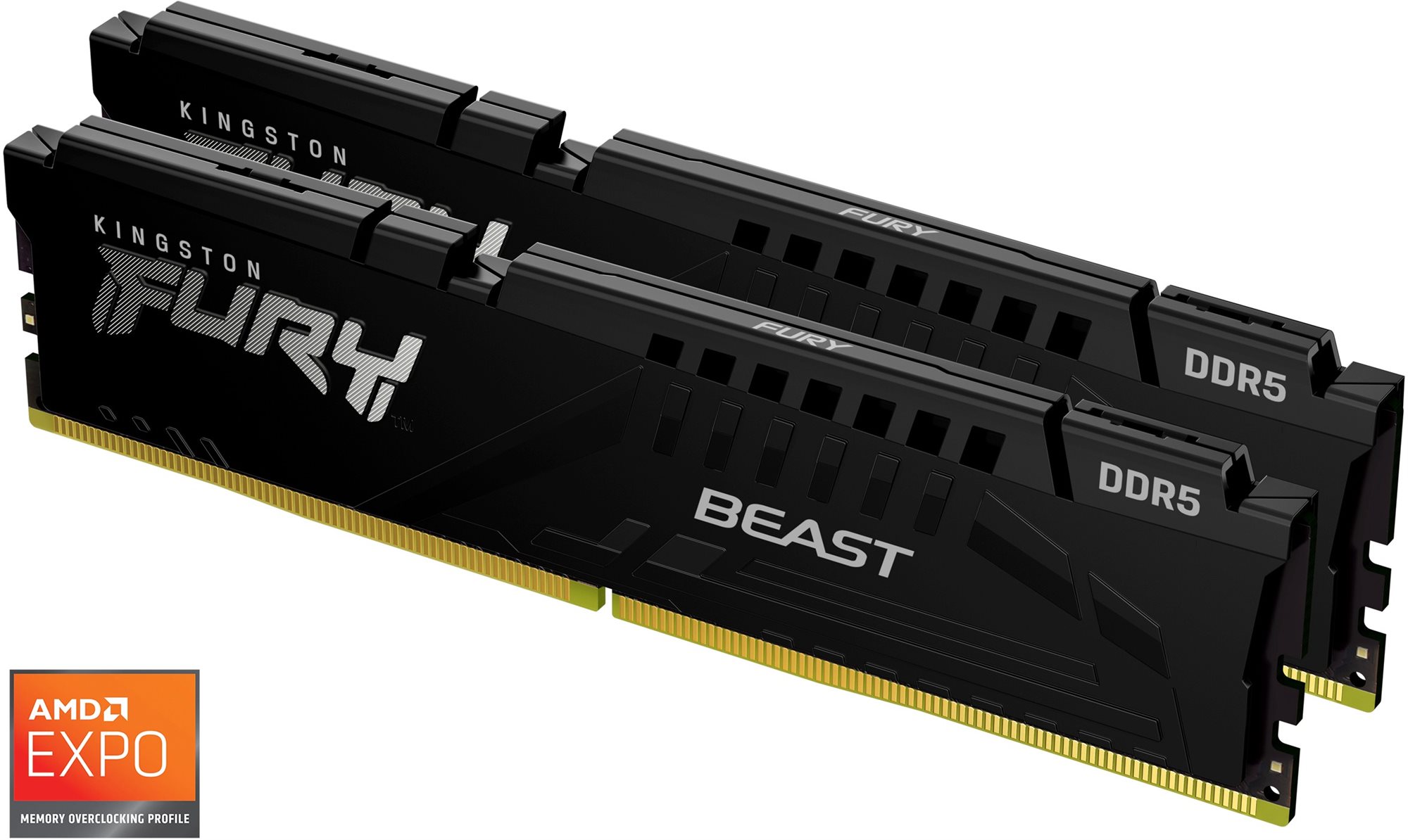 RAM memória Kingston 32GB KIT DDR5 6000MHz CL36 FURY Beast Black