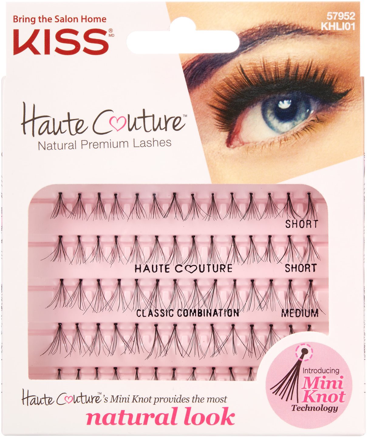 Ragasztható műszempilla KISS Haute Couture Individual. Lashes Combo - Luxe