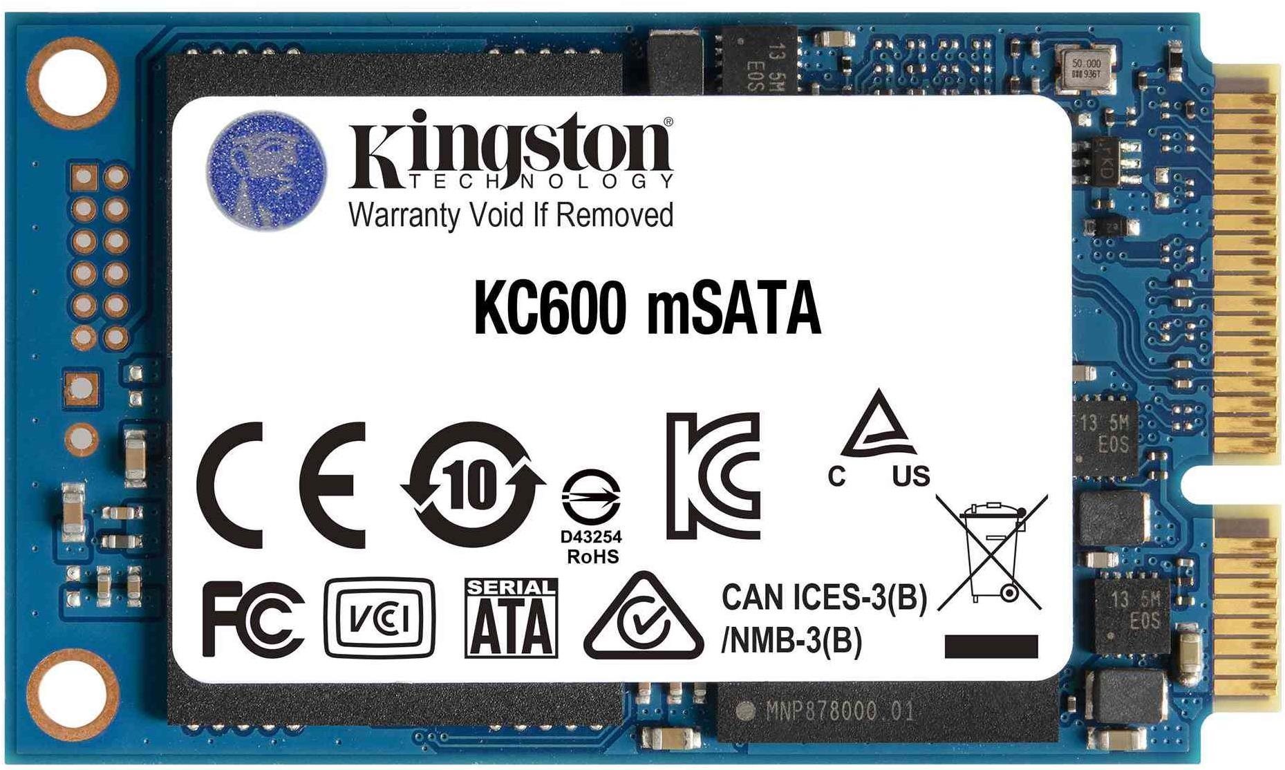 SSD meghajtó Kingston KC600 256GB mSATA