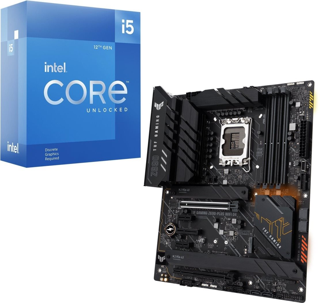 Szett Intel Core i5-12600KF + ASUS TUF GAMING Z690-PLUS WIFI D4